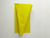 Kirstin Arndt, untitled, 2007, PVC-tarp yellow, metal fittings, 75 x 20 x 150 cm