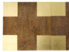 Stephen Bambury, China (LX) Suzhou, 2005/2007, chemical action on two copper plates on wood panel, 17 x 34 cm
