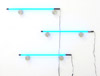 Christoph Dahlhausen, 3 Lichter quer, 2010, neon tubes, aluminium, 132 x 182 x 10 cm