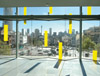 Christoph Dahlhausen, Work for Sydney, 2006, PE-film on glass, site specific installation, Bresic Whitney Building, The Dome, Kings Cross, Sydney