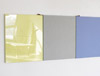 Henrik Eiben, Amber, 2013,  car paint, fabric, leather, felt, aluminium, wood, 196 x 80 x 5 cm
